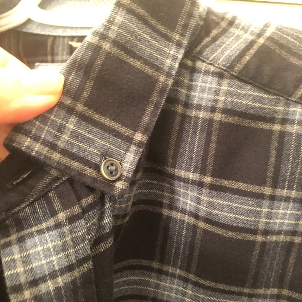 Jonston & Murphy men long sleeve shirt, blue navy - Picture 6 of 9